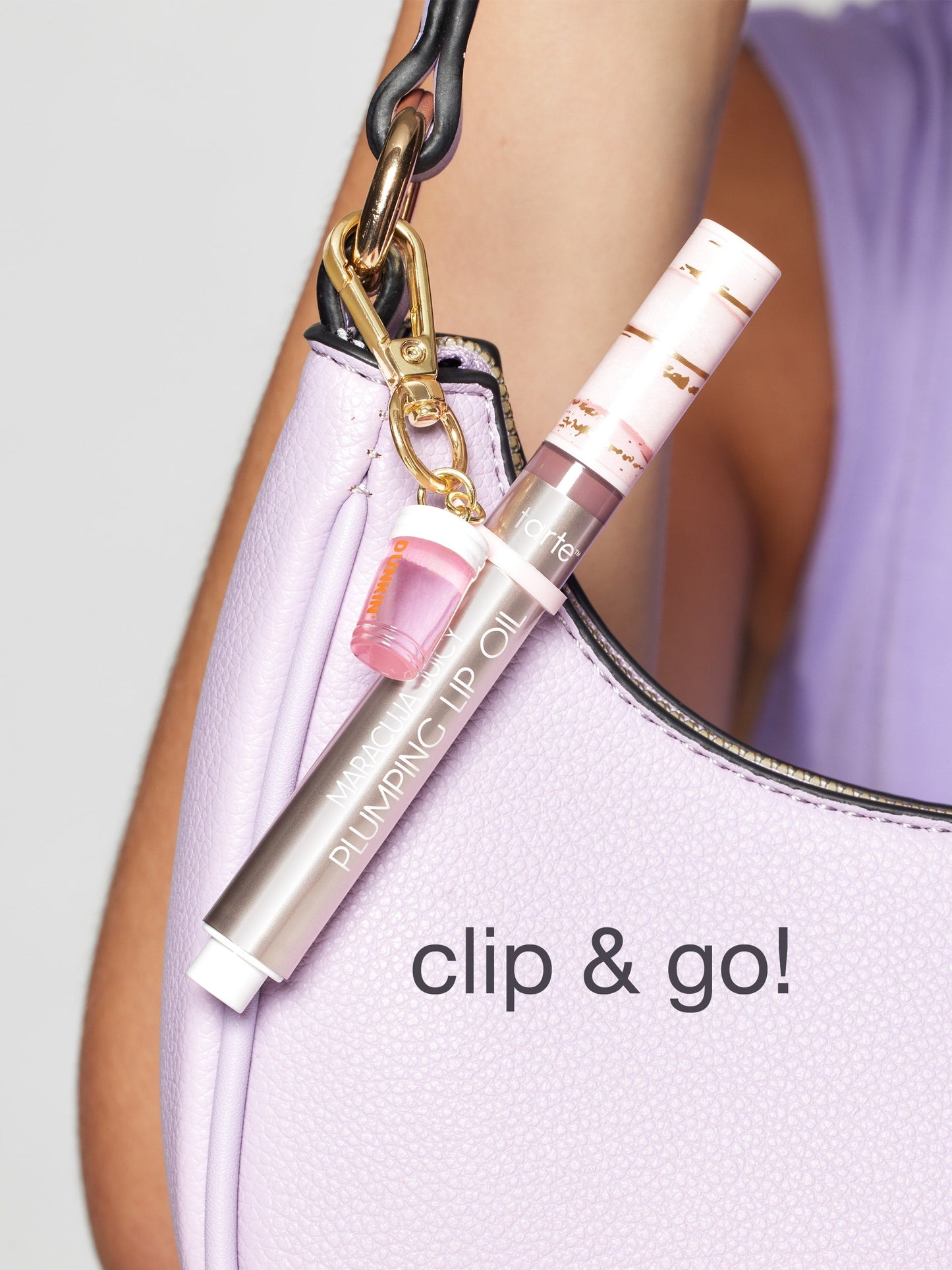 tarte x Dunkin' maracuja juicy lip vanilla icing duo + FREE charm